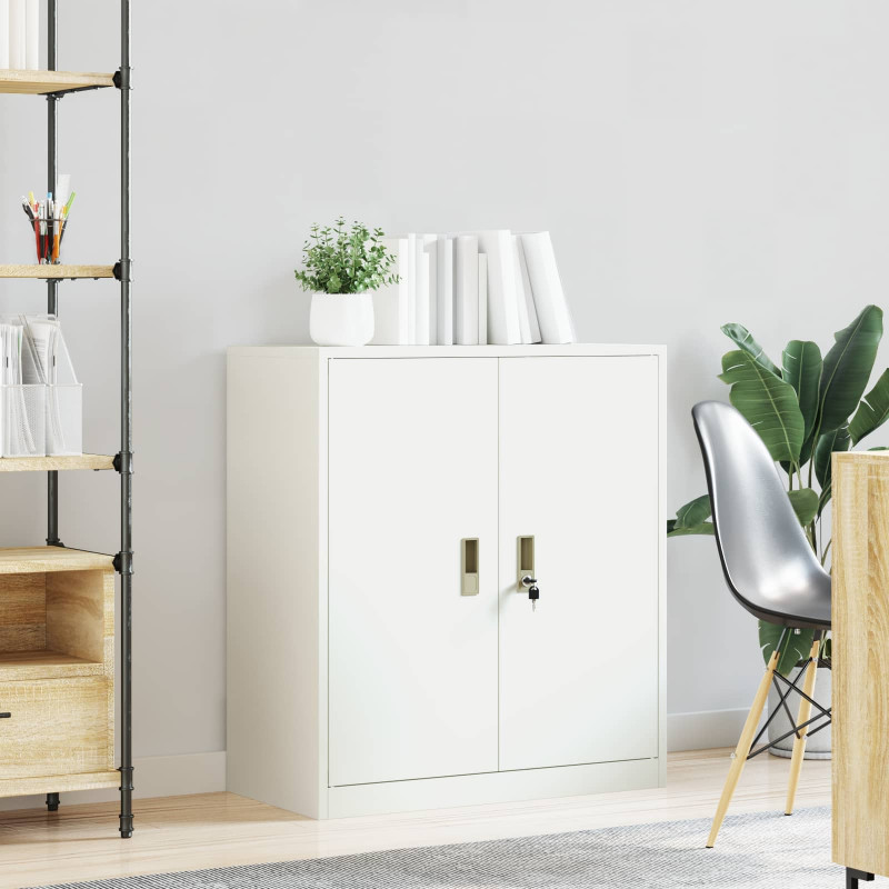 Szafka do przechowywania Biały 80 x 40 x 90 cm Stal