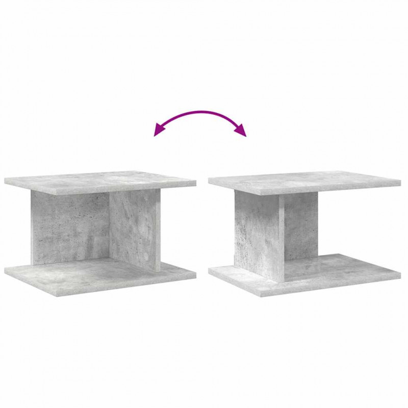 Stolik nocny 2 pcs Betonowy szary 40 x 30 x 25 cm