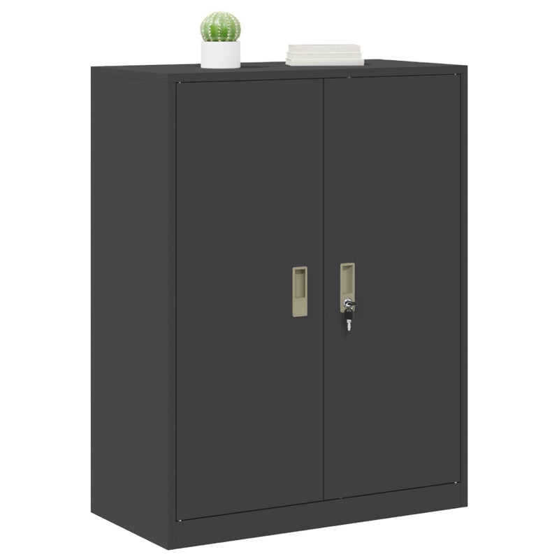 Szafka do przechowywania Czarny 80 x 40 x 105 cm Stal