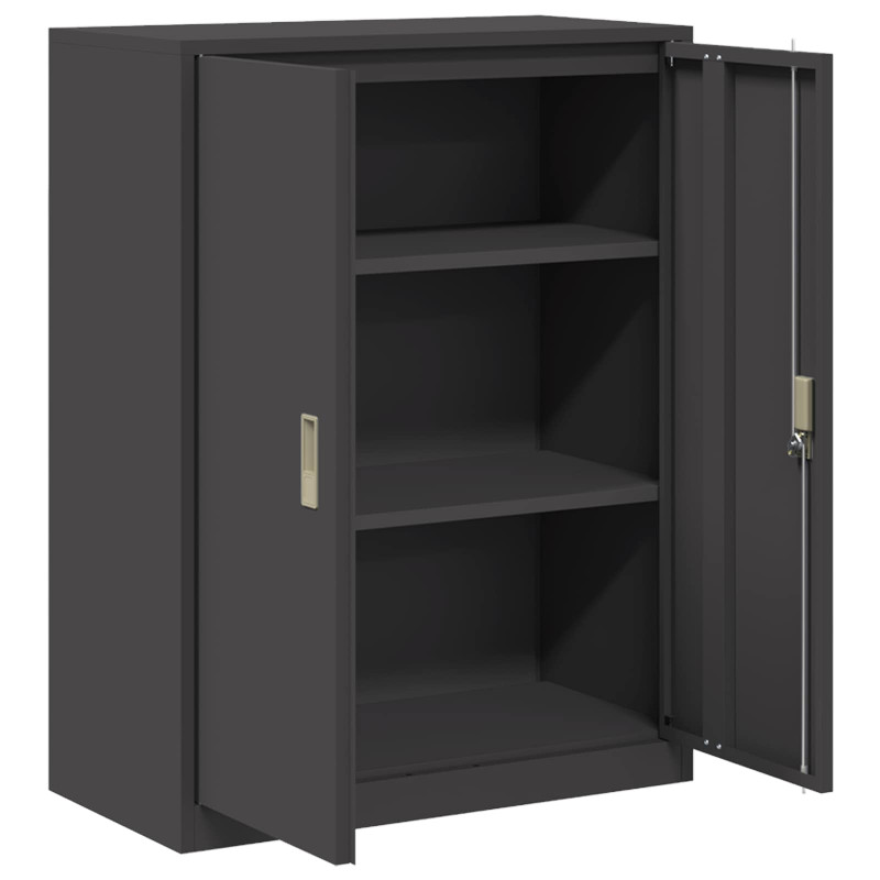 Szafka do przechowywania Czarny 80 x 40 x 105 cm Stal