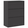 Szafka do przechowywania Czarny 80 x 40 x 105 cm Stal