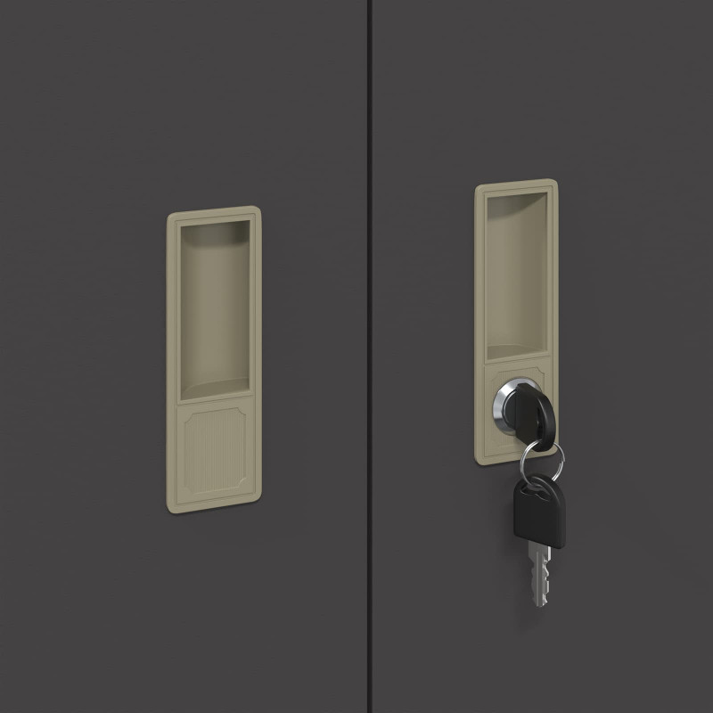 Szafka do przechowywania Czarny 80 x 40 x 105 cm Stal