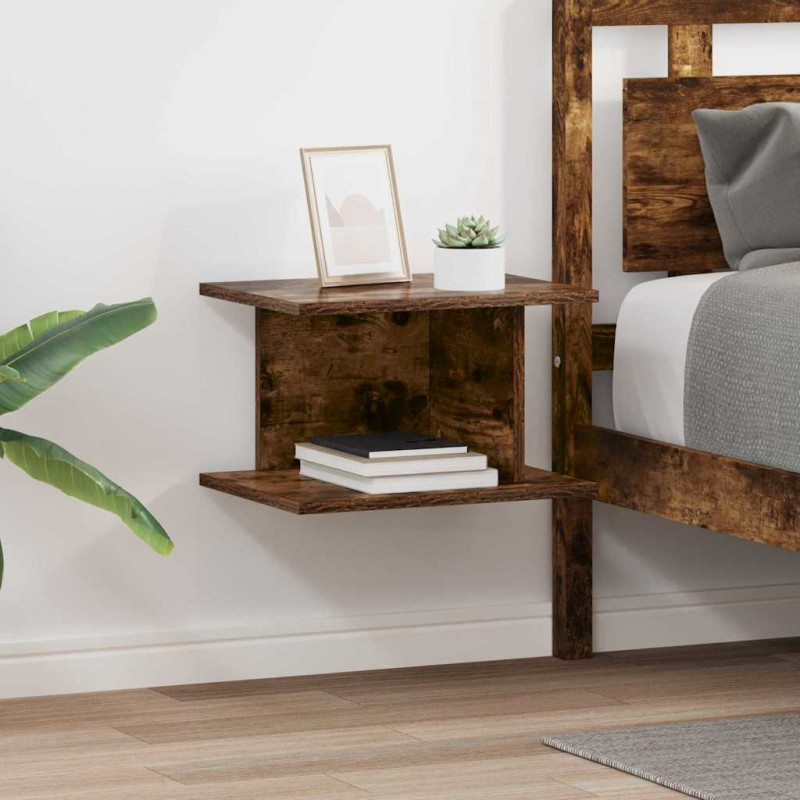 Stolik nocny 2 pcs Dąb wędzony 40 x 30 x 25 cm