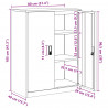 Szafka do przechowywania Czarny 80 x 40 x 105 cm Stal