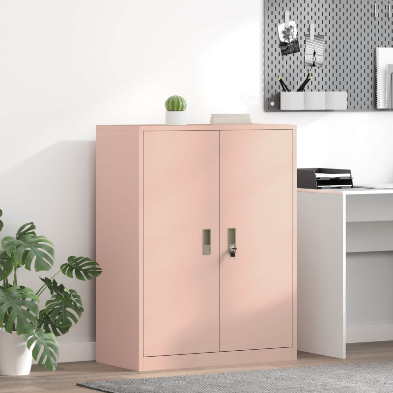 Szafka do przechowywania Różowy 80 x 40 x 105 cm Stal