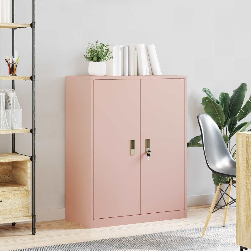 Szafka do przechowywania Różowy 80 x 40 x 105 cm Stal