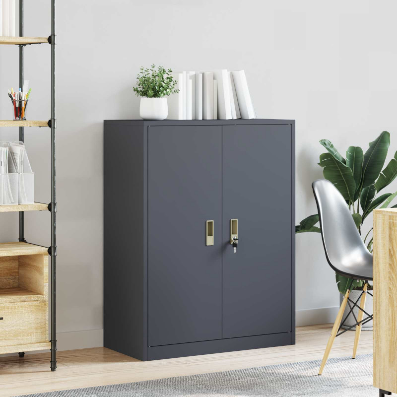 Szafka do przechowywania Antracyt 80 x 40 x 105 cm Stal