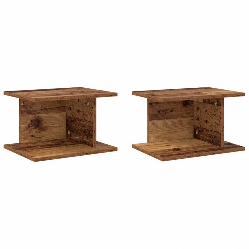 Stolik nocny 2 pcs Stare drewno 40 x 30 x 25 cm