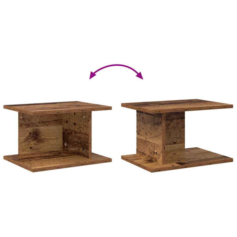 Stolik nocny 2 pcs Stare drewno 40 x 30 x 25 cm