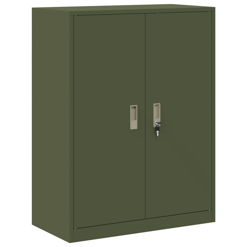 Szafka do przechowywania Zielony oliwkowy 80 x 40 x 105 cm Stal