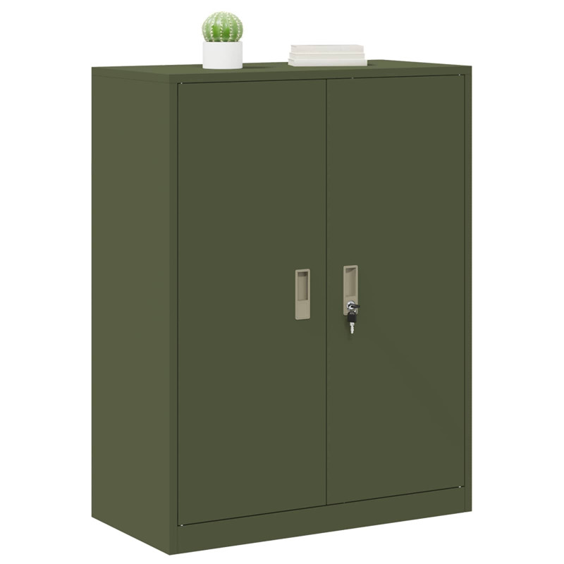 Szafka do przechowywania Zielony oliwkowy 80 x 40 x 105 cm Stal