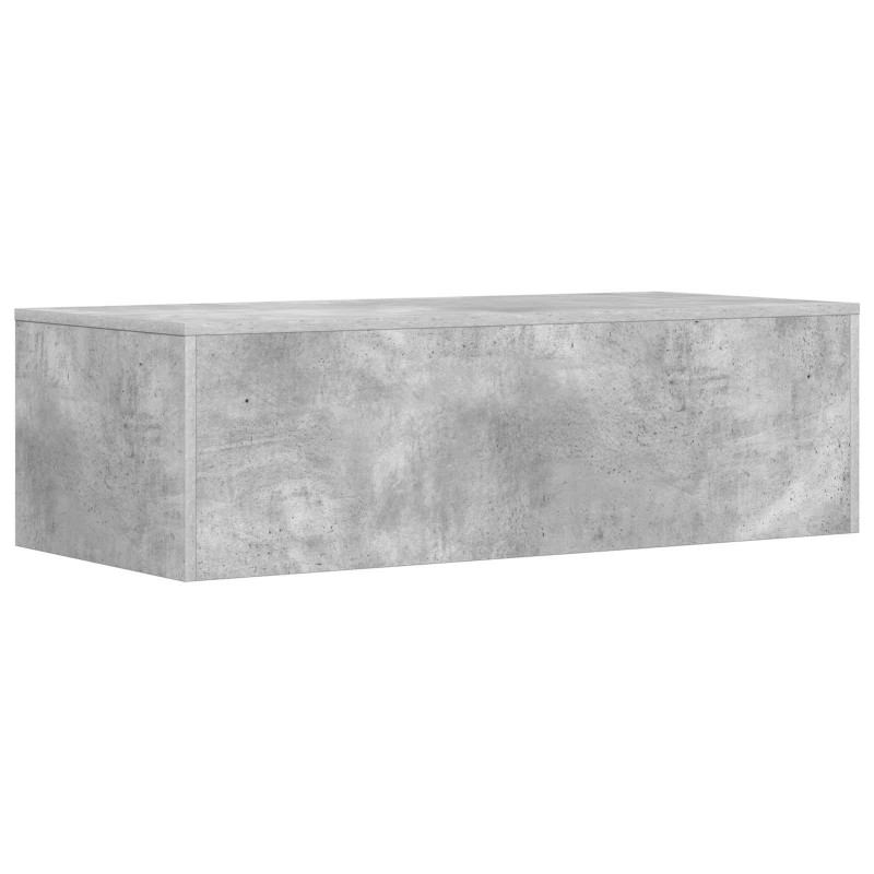 Biurko montowane na ścianie Betonowy szary 100 x 45 x 30 cm