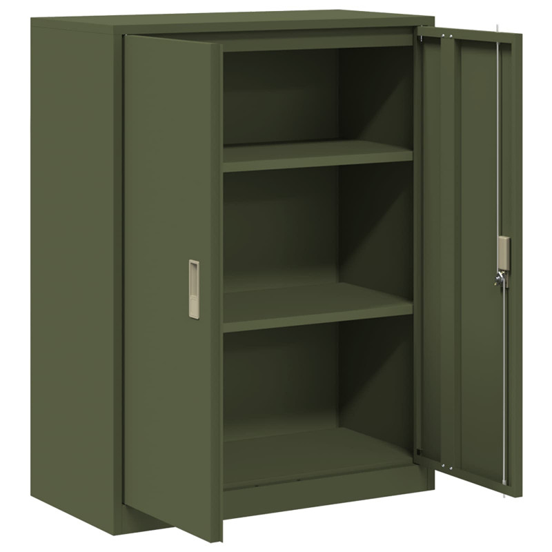 Szafka do przechowywania Zielony oliwkowy 80 x 40 x 105 cm Stal