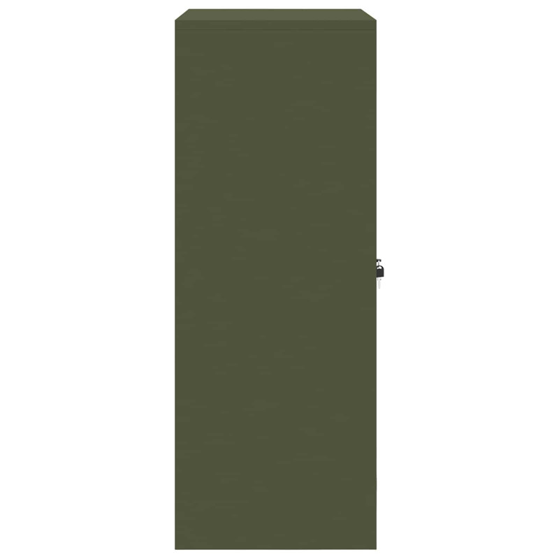 Szafka do przechowywania Zielony oliwkowy 80 x 40 x 105 cm Stal