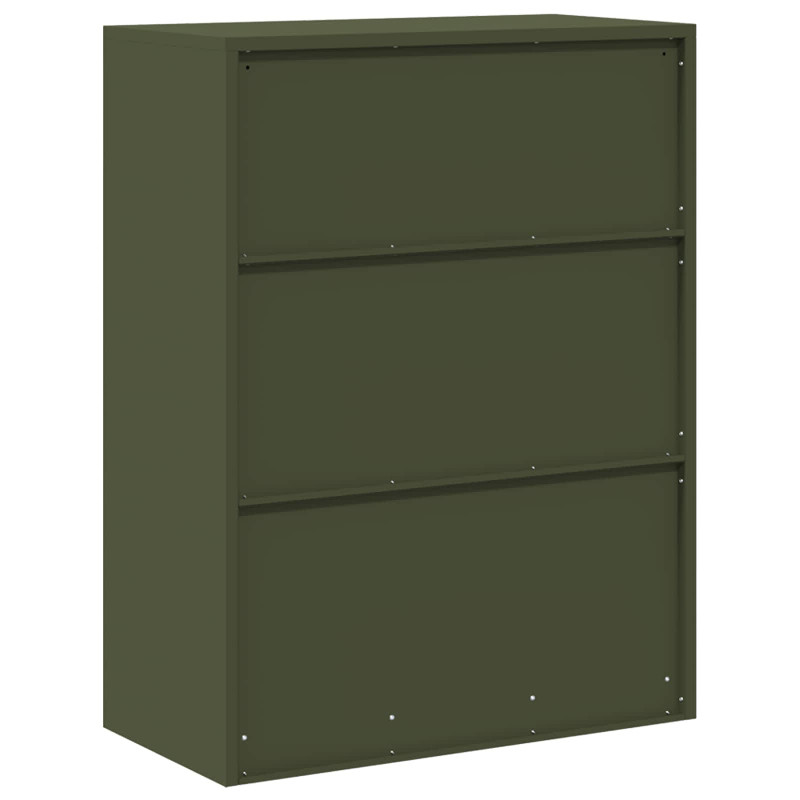 Szafka do przechowywania Zielony oliwkowy 80 x 40 x 105 cm Stal
