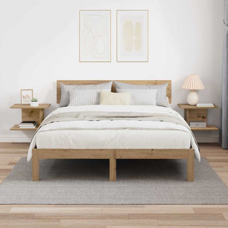 Stolik nocny 2 pcs Dąb rzemieślniczy 40 x 30 x 25 cm