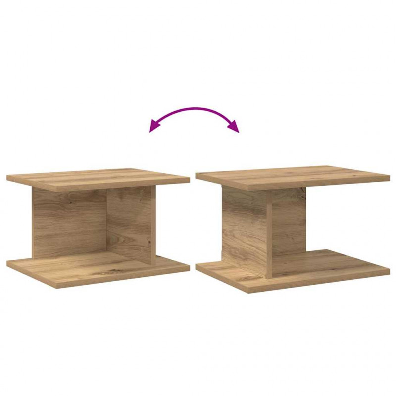 Stolik nocny 2 pcs Dąb rzemieślniczy 40 x 30 x 25 cm