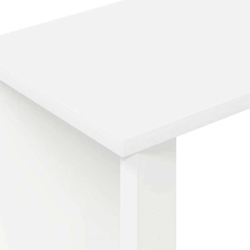 Stolik końcowy Biały 35 x 25 x 50 cm Materiał drewnopochodny