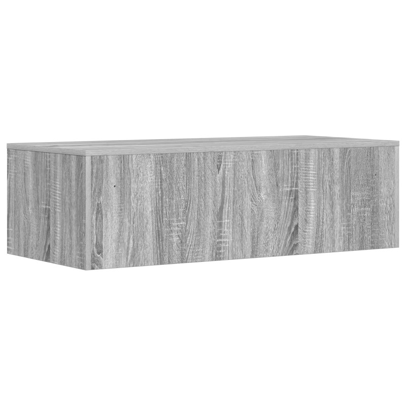 Biurko montowane na ścianie Szary Sonoma 100 x 45 x 30 cm