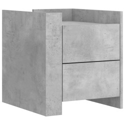 Szafka nocna, szary beton, 45x50x50 cm, materiał drewnopochodny