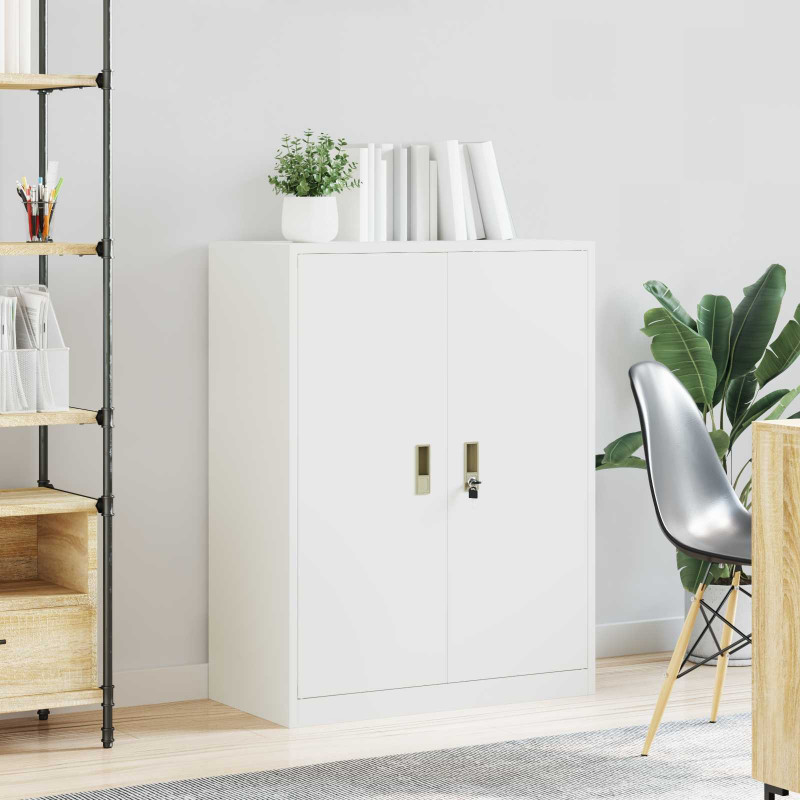 Szafka do przechowywania Biały 80 x 40 x 105 cm Stal