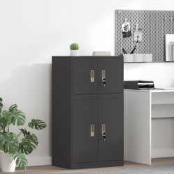 Szafka do przechowywania Czarny 60 x 40 x 40 cm Stal