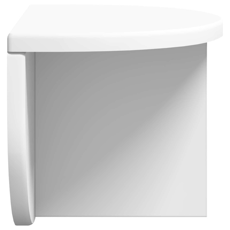 Półka ścienna Montowane na ścianie 2 pcs Biały 38 x 19 x 19 cm