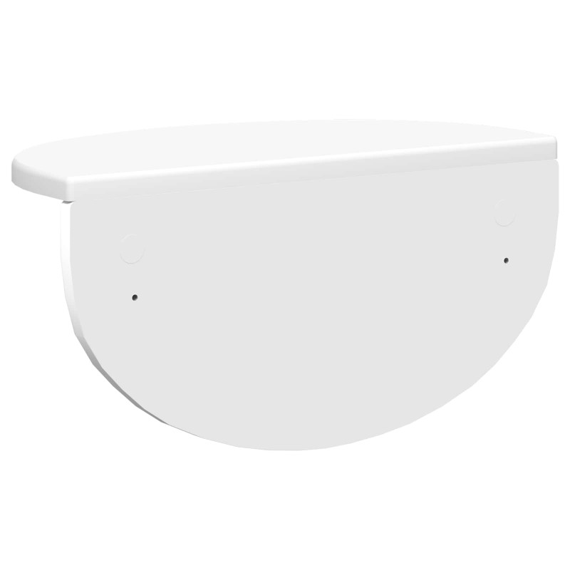 Półka ścienna Montowane na ścianie 2 pcs Biały 38 x 19 x 19 cm