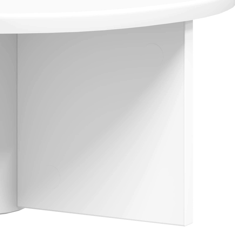 Półka ścienna Montowane na ścianie 2 pcs Biały 38 x 19 x 19 cm