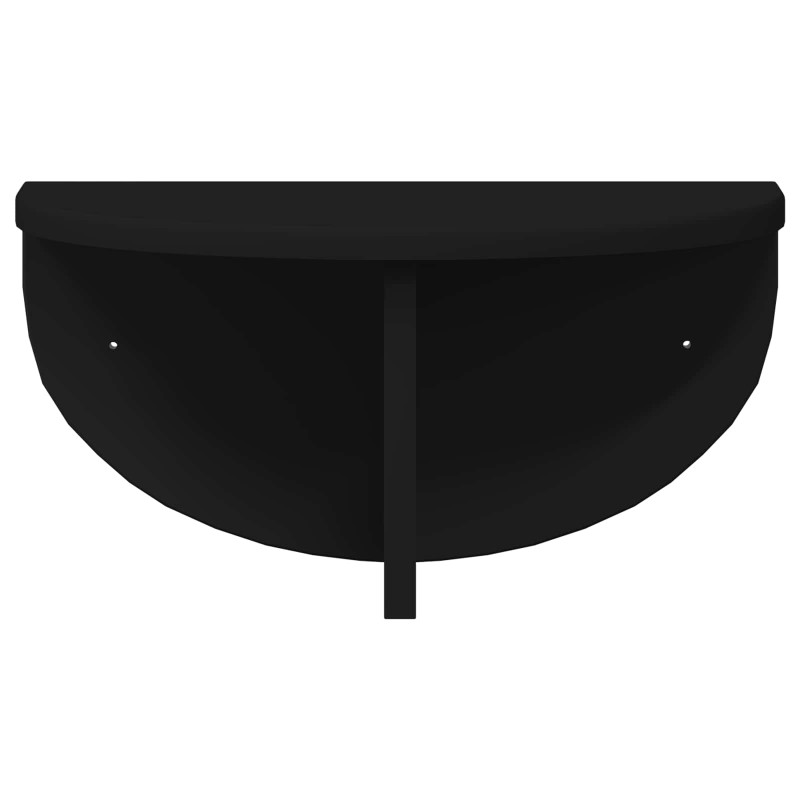 Półka ścienna Czarny 38 x 19 x 19 cm Materiał drewnopochodny