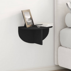 Półka ścienna Montowane na ścianie 2 pcs Czarny 38 x 19 x 19 cm