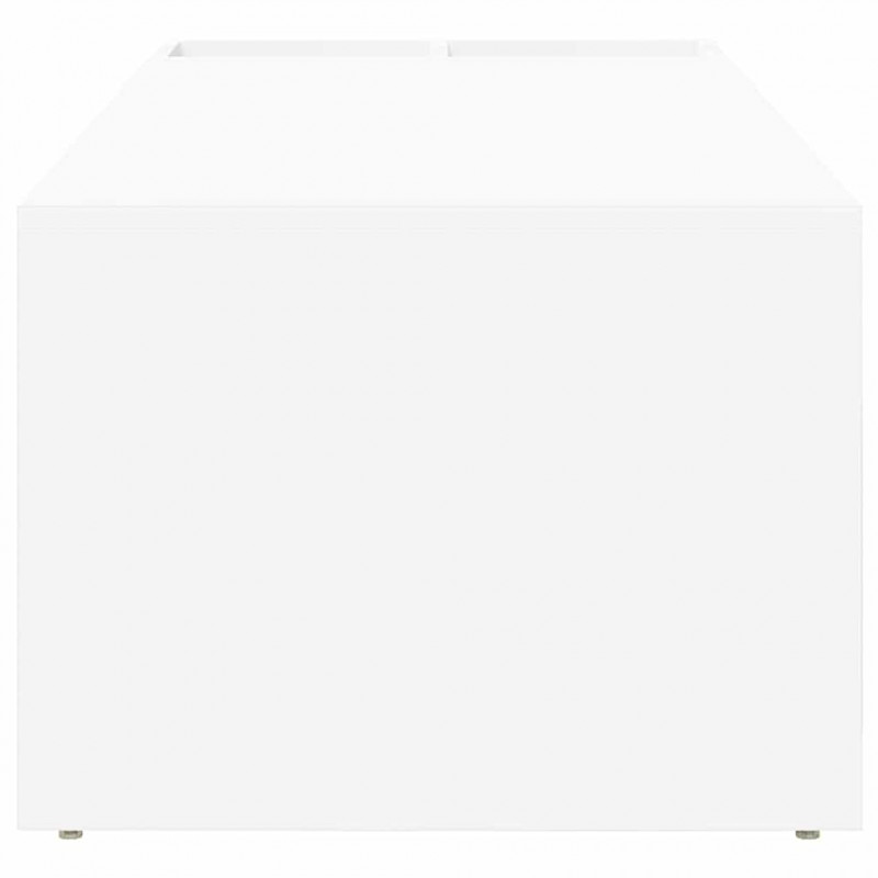 Stolik kawowy Biały 101,5 x 50 x 37 cm Materiał drewnopochodny