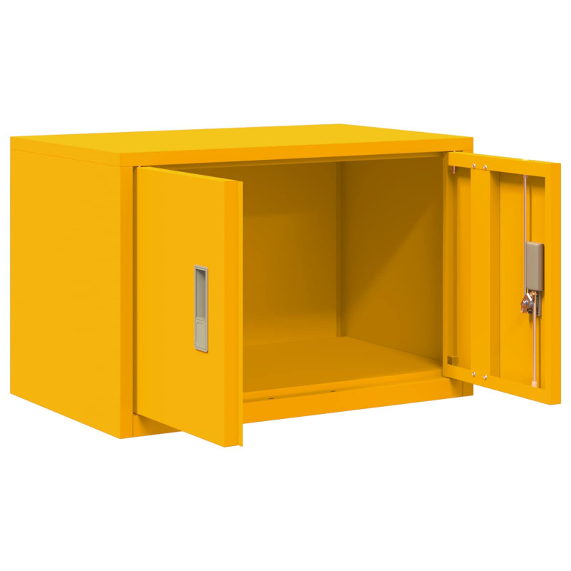 Szafka do przechowywania Musztardowy Żółty 60 x 40 x 40 cm Stal