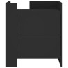Szafka nocna, czarna, 45x50x50 cm, materiał drewnopochodny