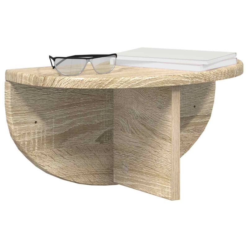 Półka ścienna 2 pcs Dąb Sonoma 38 x 19 x 19 cm