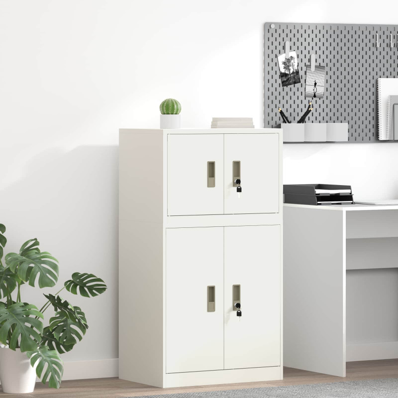 Szafka do przechowywania Biały 60 x 40 x 40 cm Stal