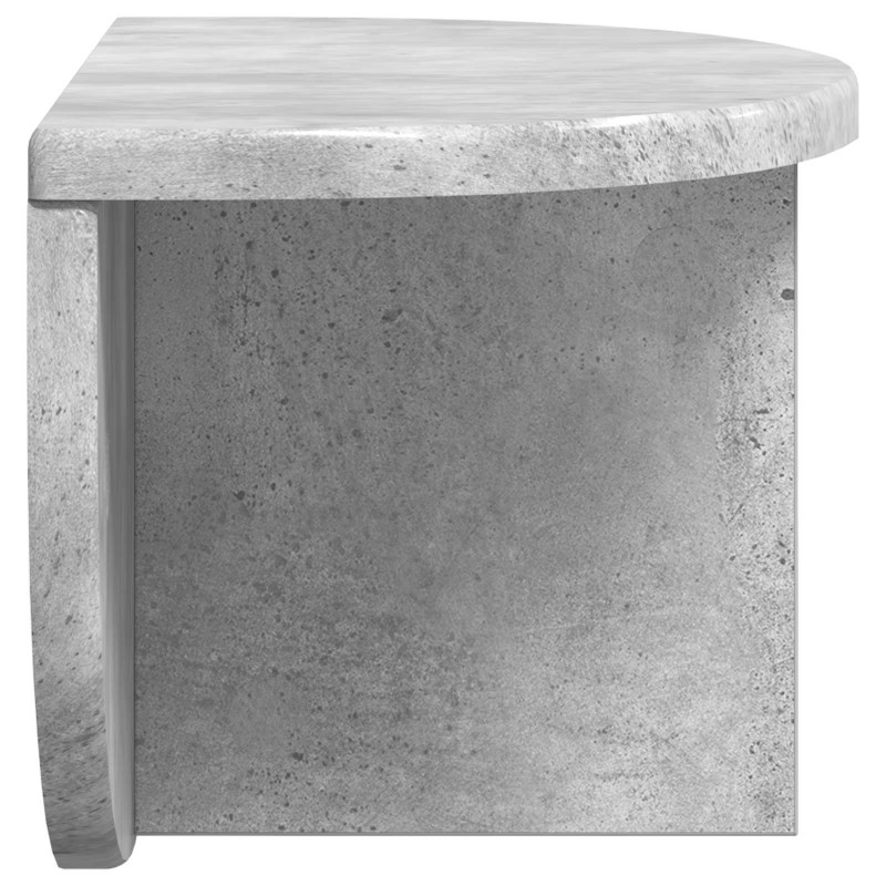 Półka ścienna 2 pcs Betonowy szary 38 x 19 x 19 cm