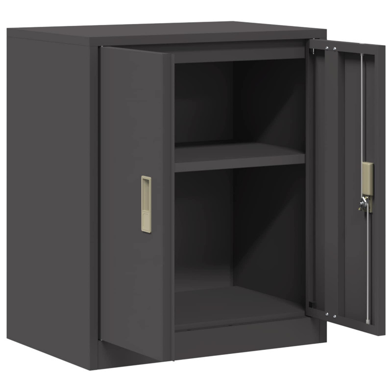 Szafka do przechowywania Czarny 60 x 40 x 70 cm Stal