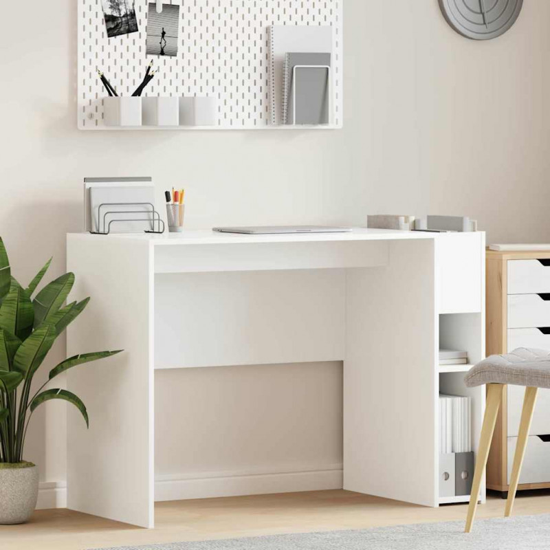 Biurko Biały 109 x 50 x 78 cm Materiał drewnopochodny