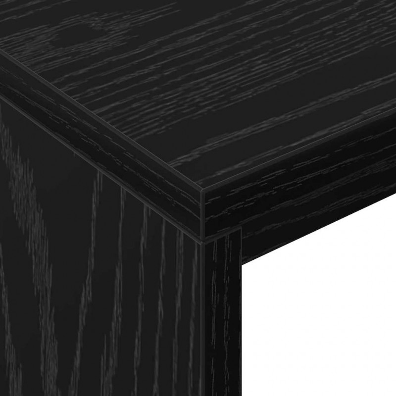 Biurko Czarny Dąb 109 x 50 x 78 cm Materiał drewnopochodny
