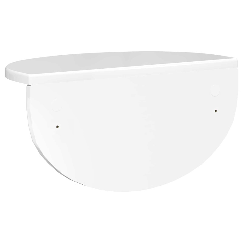 Półka ścienna 2 pcs Wysoki połysk biały 38 x 19 x 19 cm