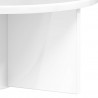 Półka ścienna 2 pcs Wysoki połysk biały 38 x 19 x 19 cm