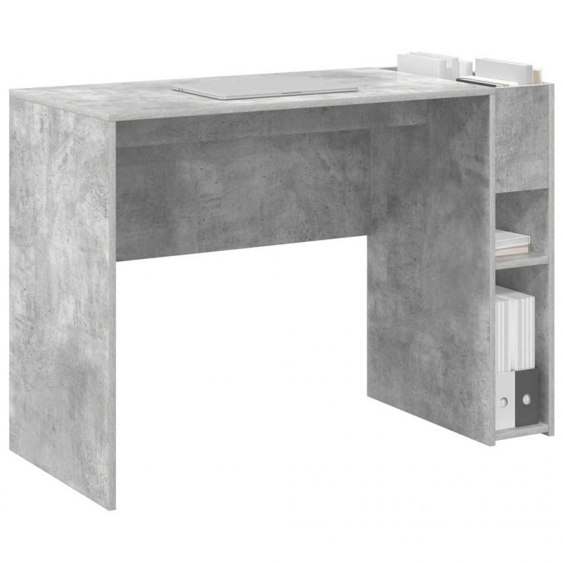 Biurko Betonowy szary 109 x 50 x 78 cm Materiał drewnopochodny