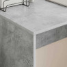 Biurko Betonowy szary 109 x 50 x 78 cm Materiał drewnopochodny