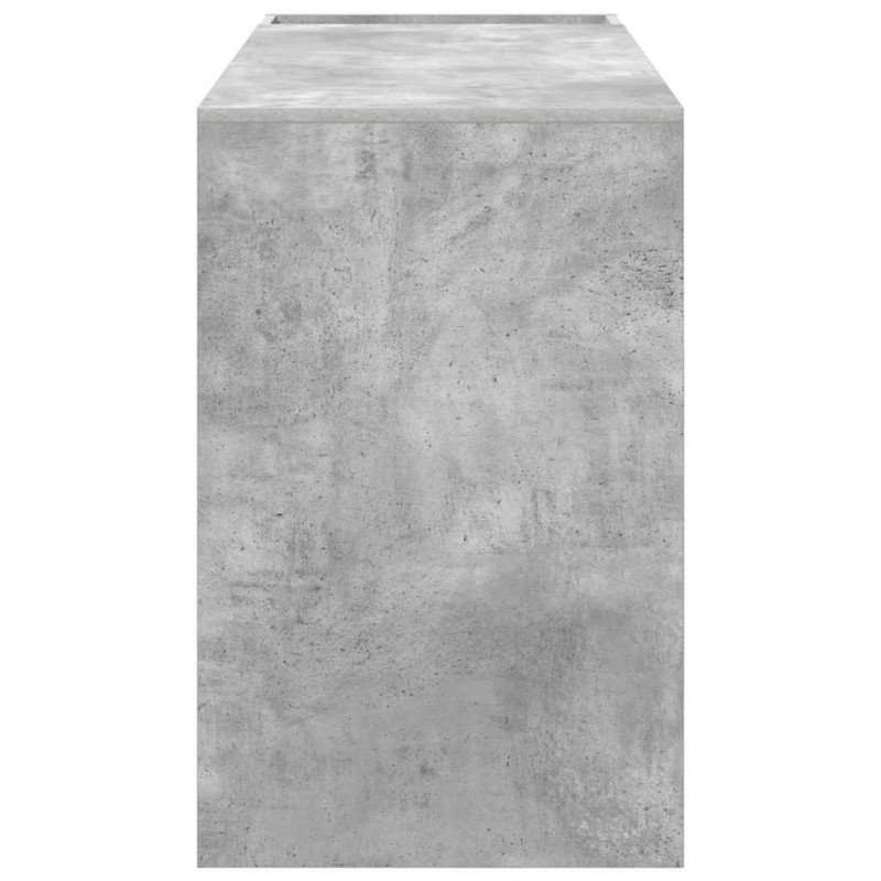 Biurko Betonowy szary 109 x 50 x 78 cm Materiał drewnopochodny