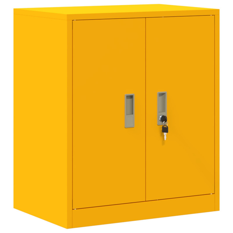 Szafka do przechowywania Musztardowy Żółty 60 x 40 x 70 cm Stal