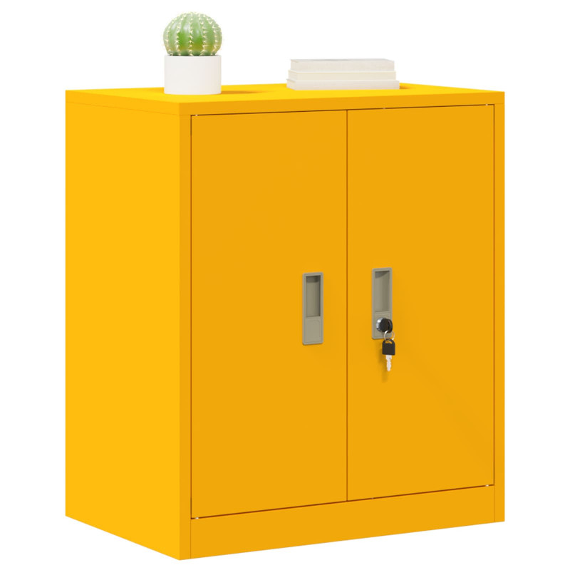 Szafka do przechowywania Musztardowy Żółty 60 x 40 x 70 cm Stal