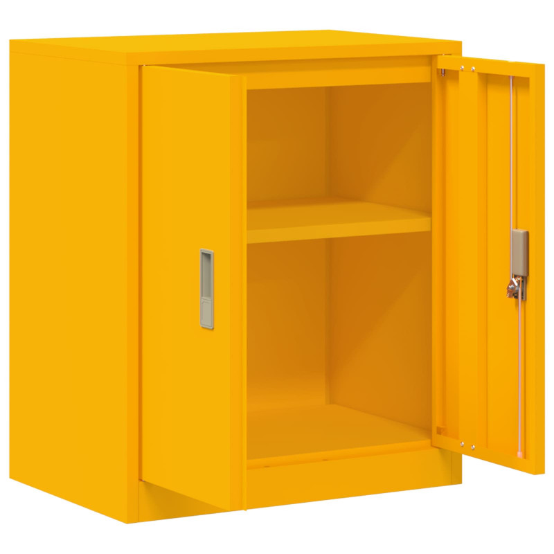 Szafka do przechowywania Musztardowy Żółty 60 x 40 x 70 cm Stal