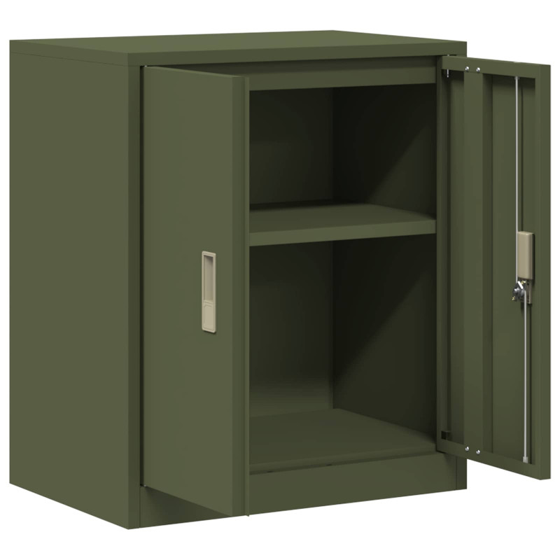 Szafka do przechowywania Zielony oliwkowy 60 x 40 x 70 cm Stal