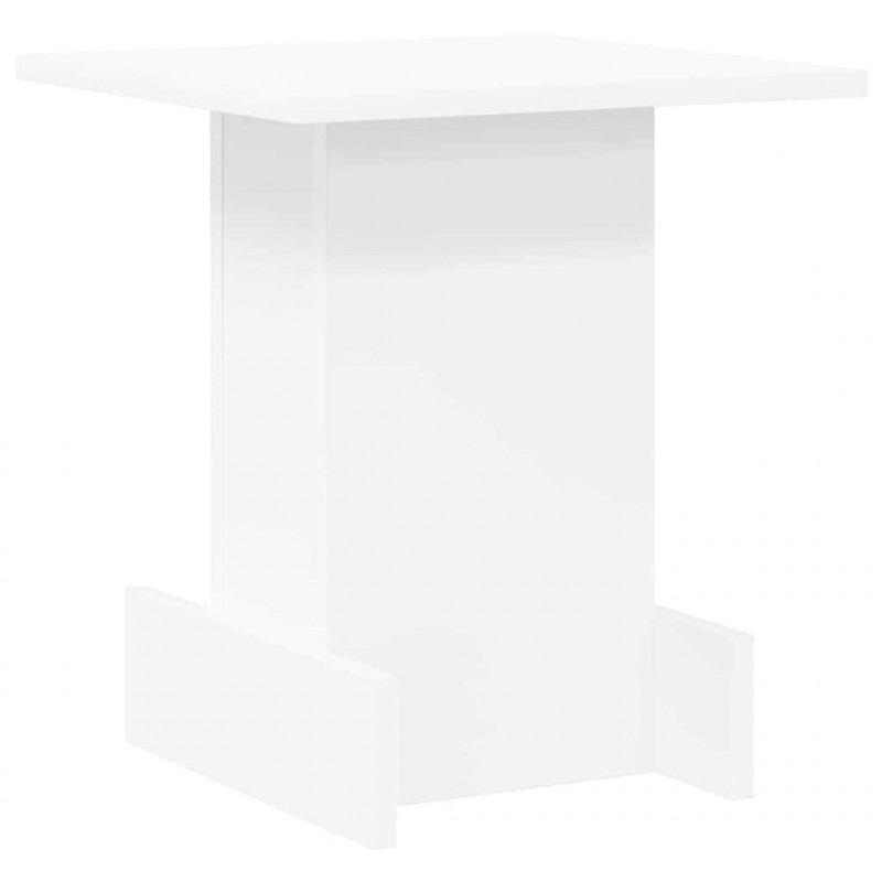 Stolik końcowy Biały 35,5 x 35 x 40 cm Materiał drewnopochodny